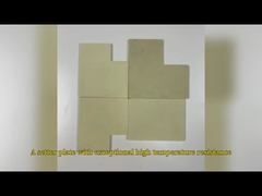 Bewerkbaar geel zirconium-oxide keramische plaat slijtvastheid op maat